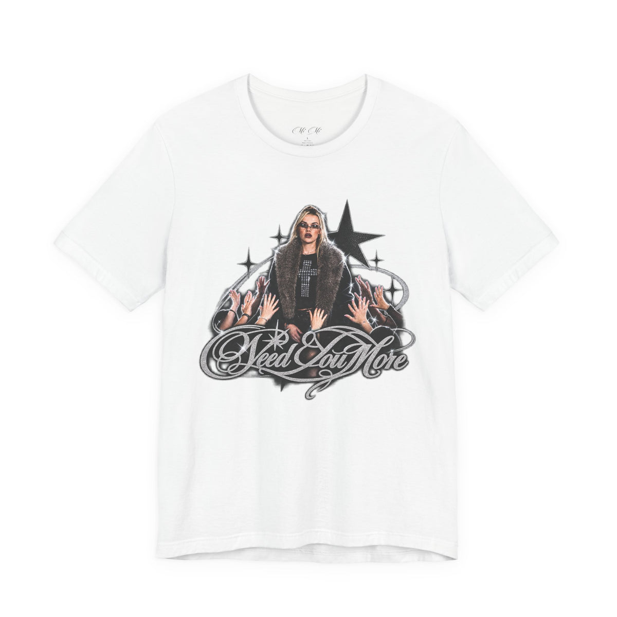 Need You More White Jersey Tee
