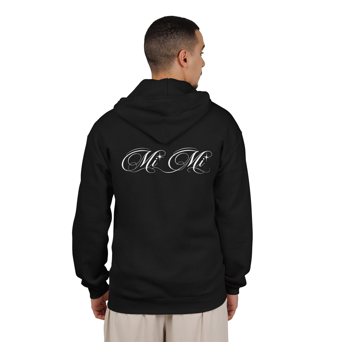 NEED U MORE BLACK LOGO HOODIE