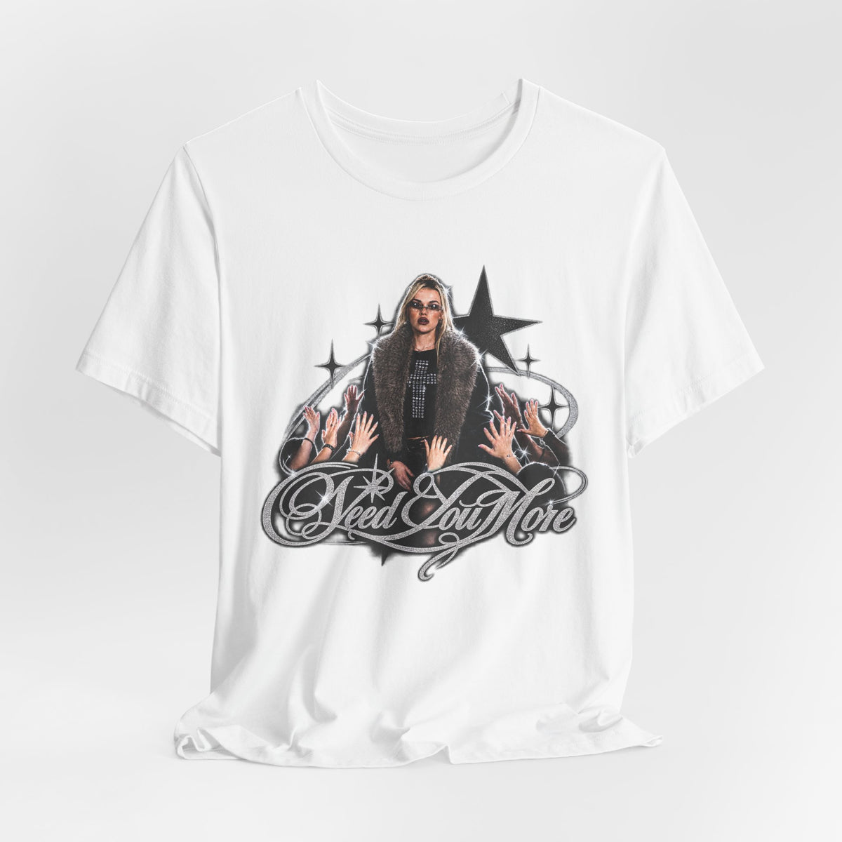 Need You More White Jersey Tee